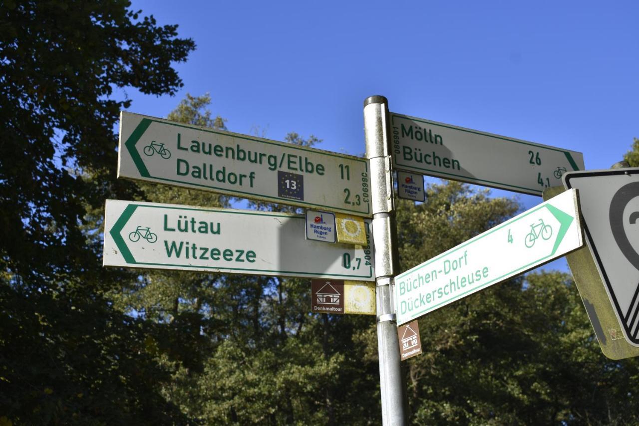 Pension Zur Schleuse Garni Am Elbe Luebeck - Kanal In Witzeeze Extérieur photo